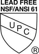 Lead Free NSF/ANSI 61 UPC Mark of Conformity